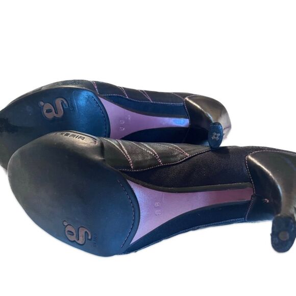 Cole Haan G-Series Black Leather and Pink Mules Size 8B - Picture 5 of 8